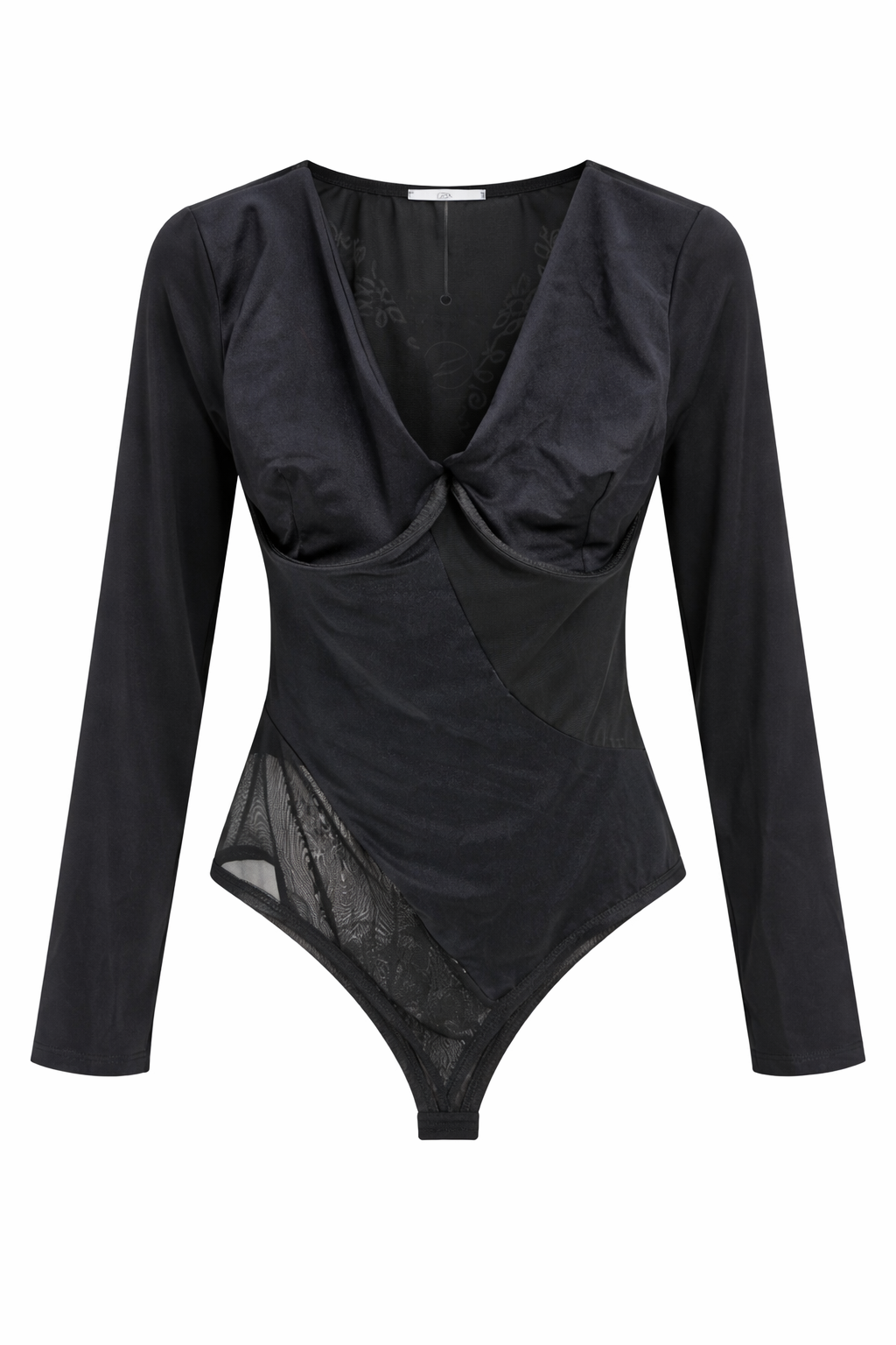 Body Negro Manga Larga Bella Caramella