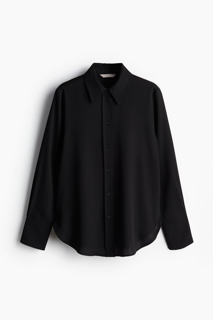 Camisa Oxford Negra Bella Caramella