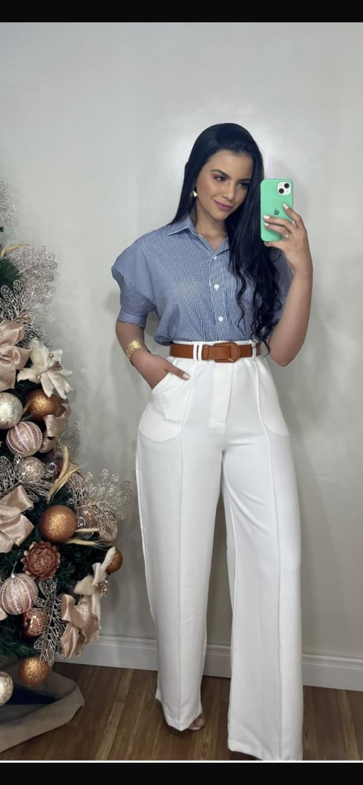 Pantalón palazzo blanco Bella Caramella